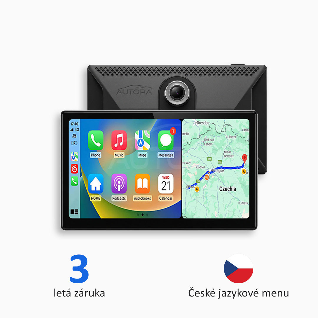 Univerzální automobilová multimédia s Apple CarPlay, Android Auto a záznamem videa (model 2026)