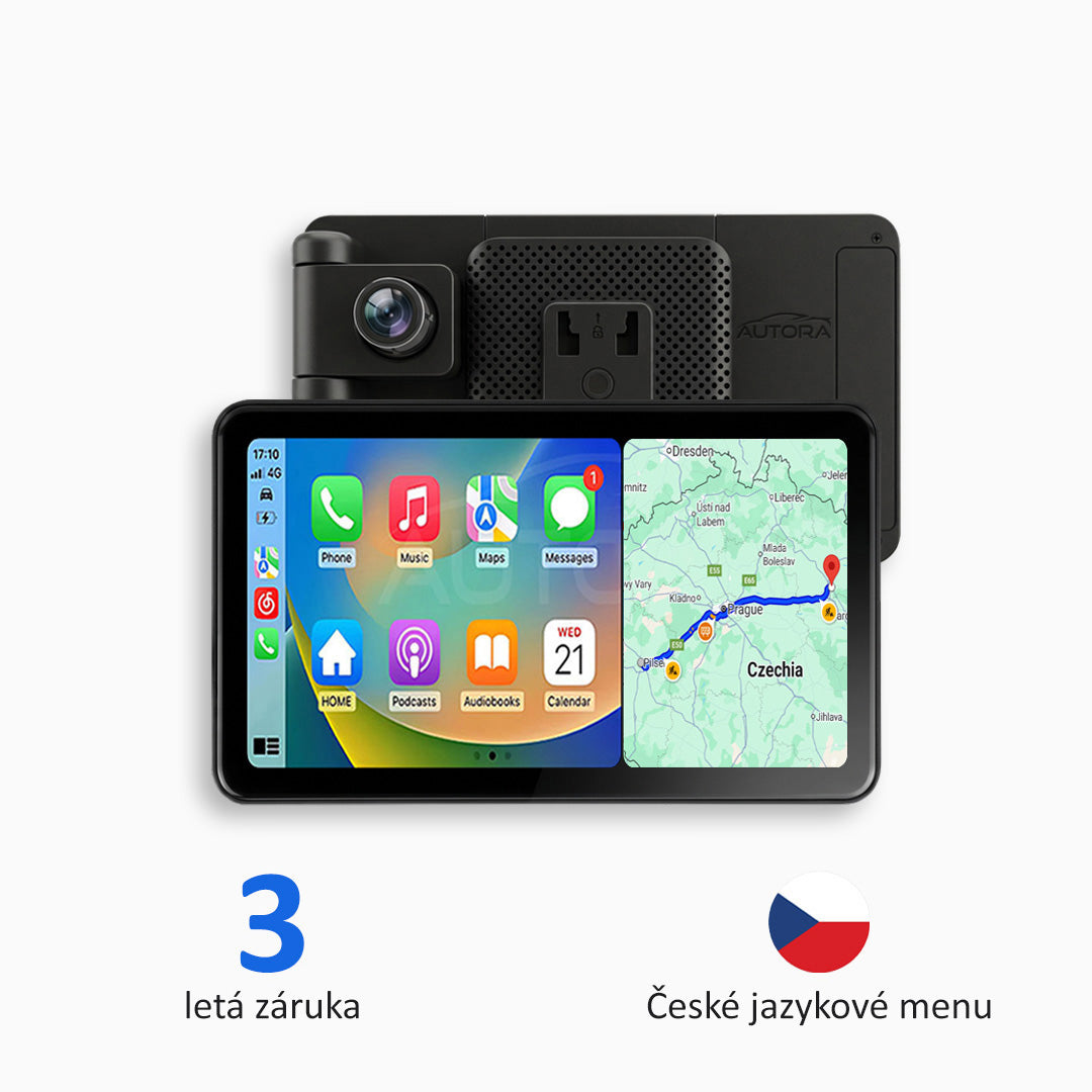 Univerzální automobilová multimédia s Apple CarPlay, Android Auto a záznamem videa (model 2026)